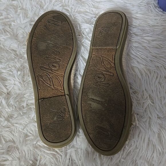 Blowfish Womens Burlap Crochet Lace Overlay Flats Slip On Tan Or Kids Size Shoe - Picture 8 of 17